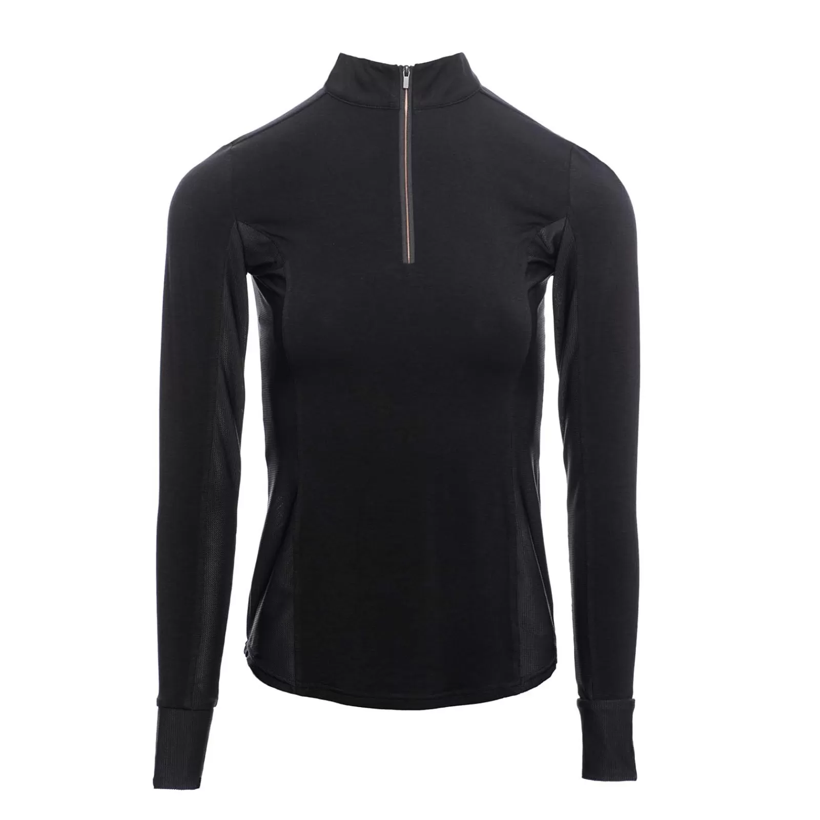 Best horseware Aa Cleancool Half Zip Pitkahihainen Paita Black