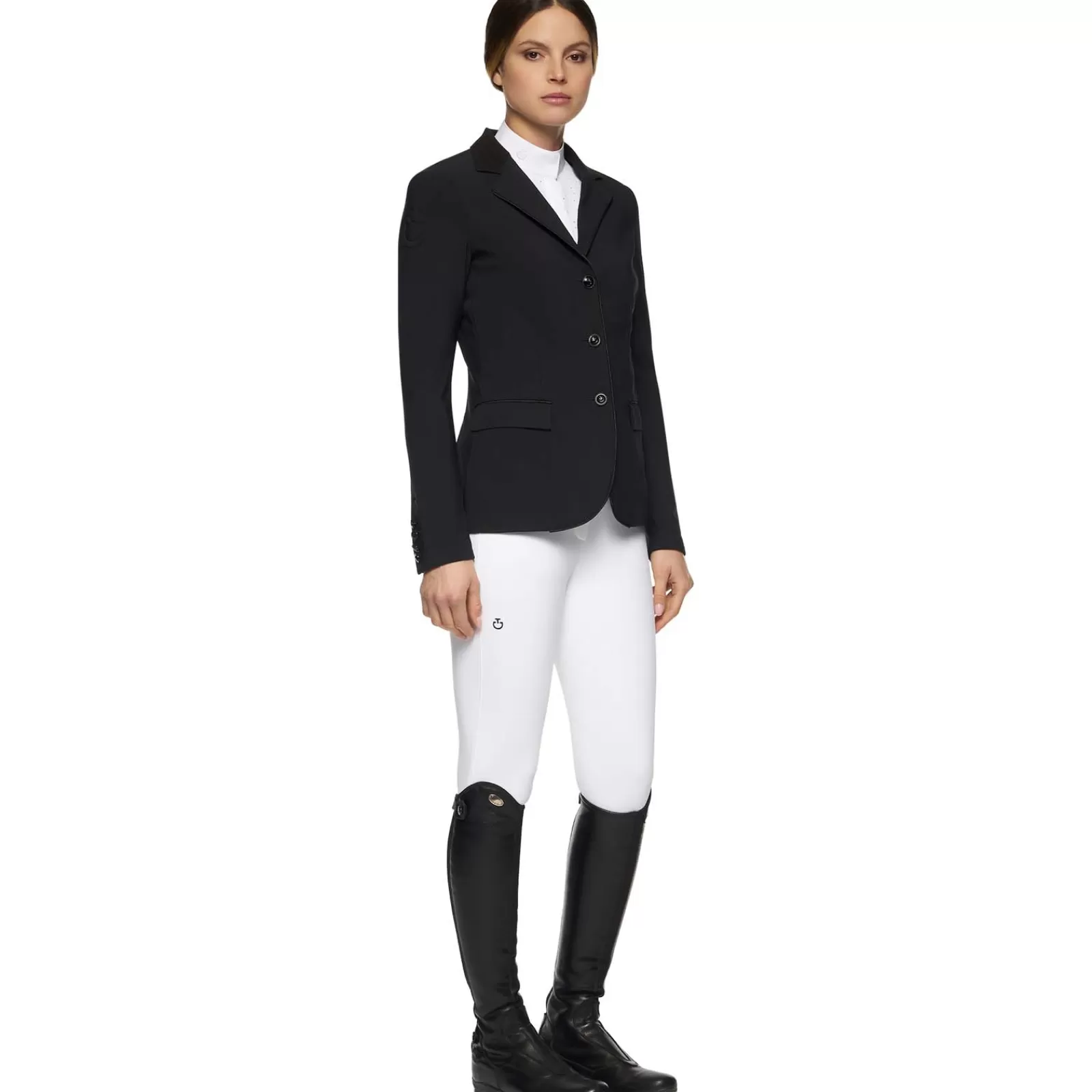 New cavalleriatoscana Cavalleria Toscana Gp Women'S Perforated Show Jacket Black