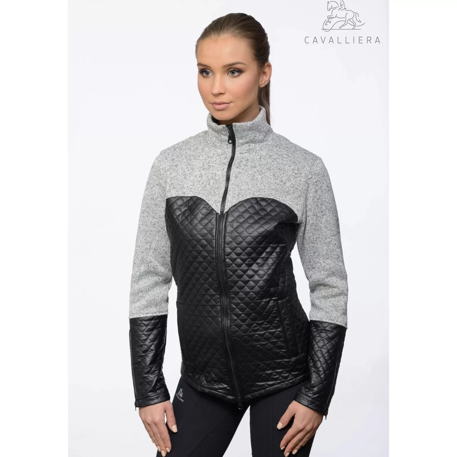 Hot cavalliera Riding Jacket With Waterproof Inserts Majesty Black/Melange Grey