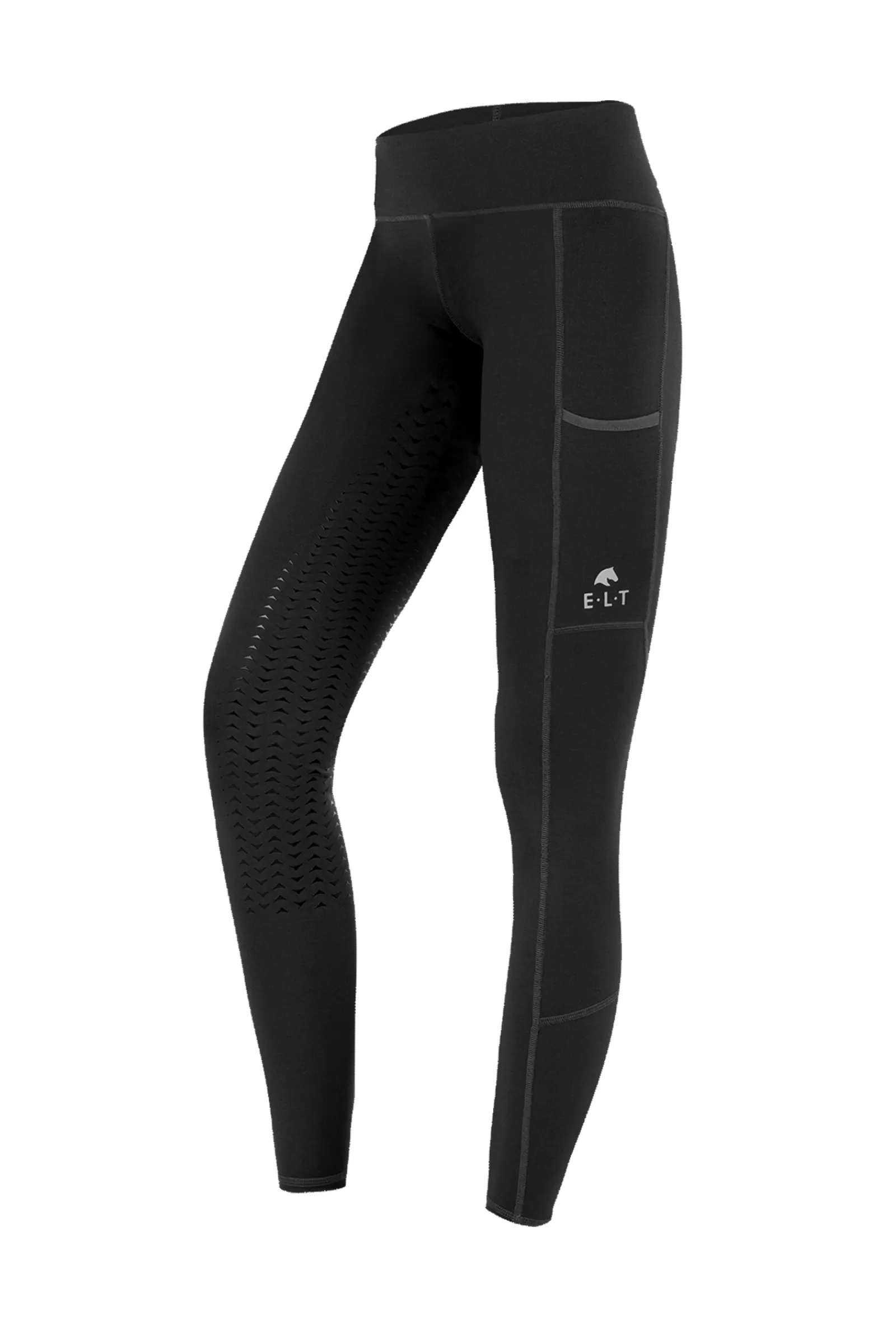 Online elt Ella Women'S Full Grip Thermo Riding Tights Black