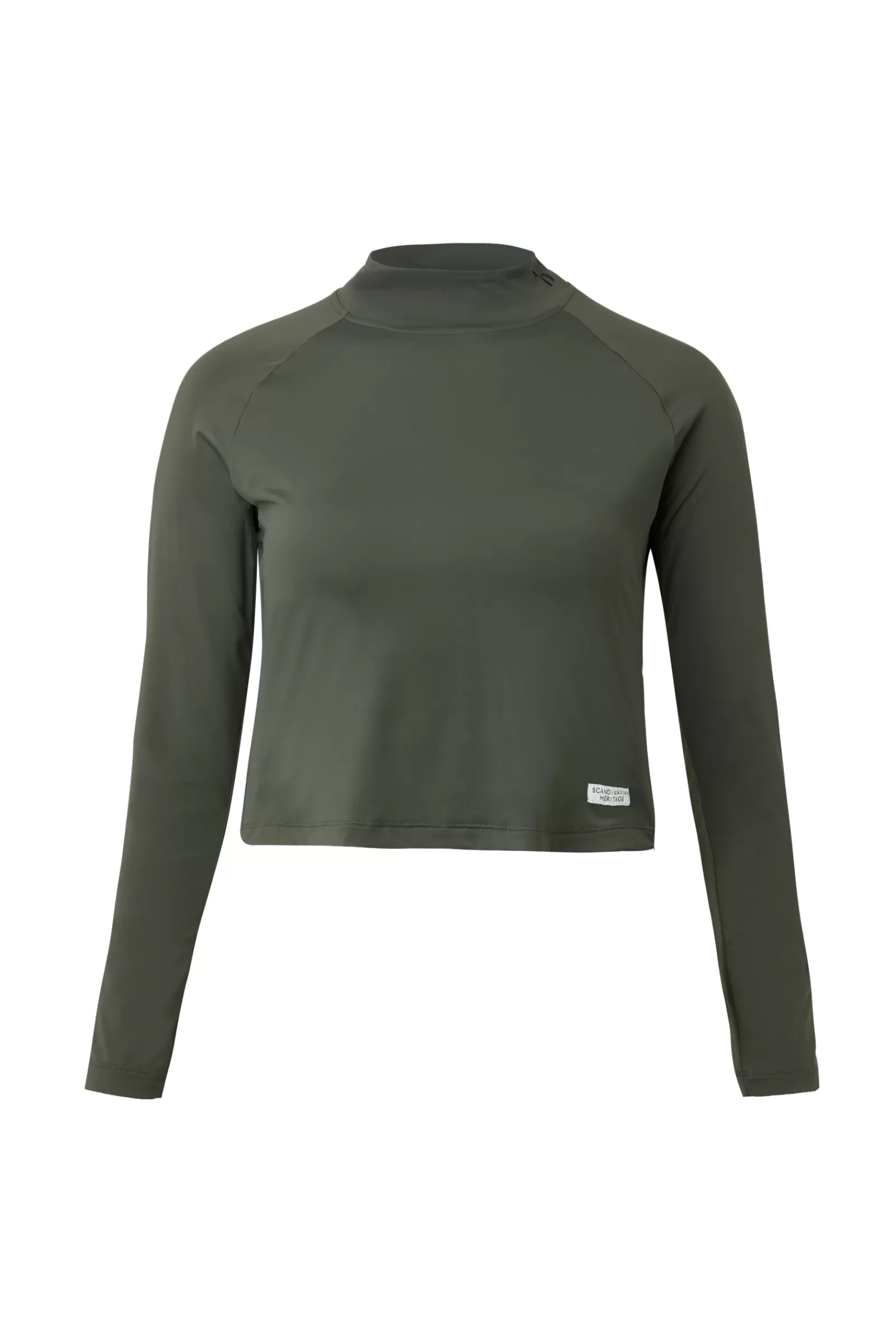 Best Sale * Gabriela Crop Top Naisten Paita Uv-Suojalla Climing Ivy Dark Green