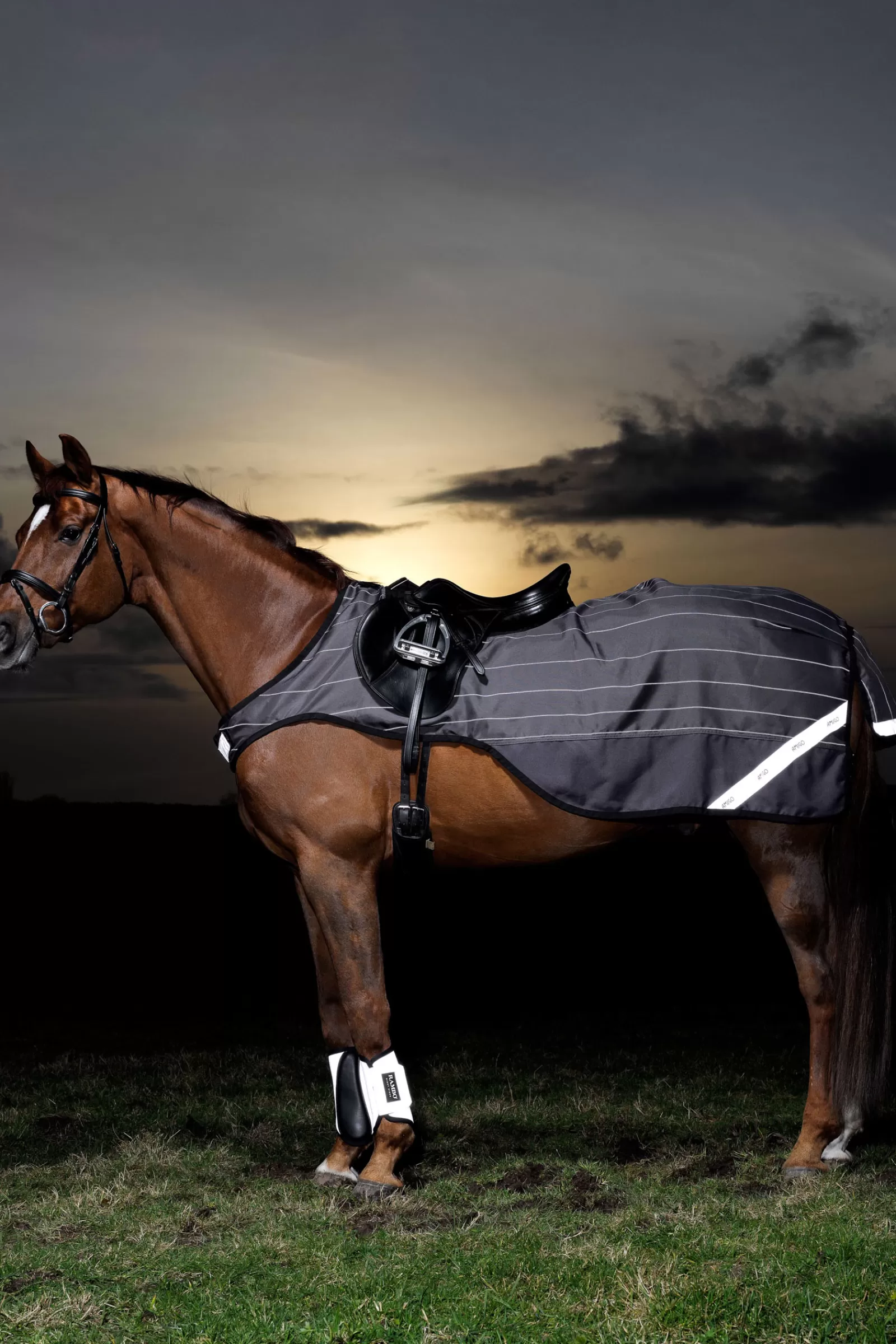 horseware Amigo Reflectech Comp Ratsastusloimi Grey/Black Shop