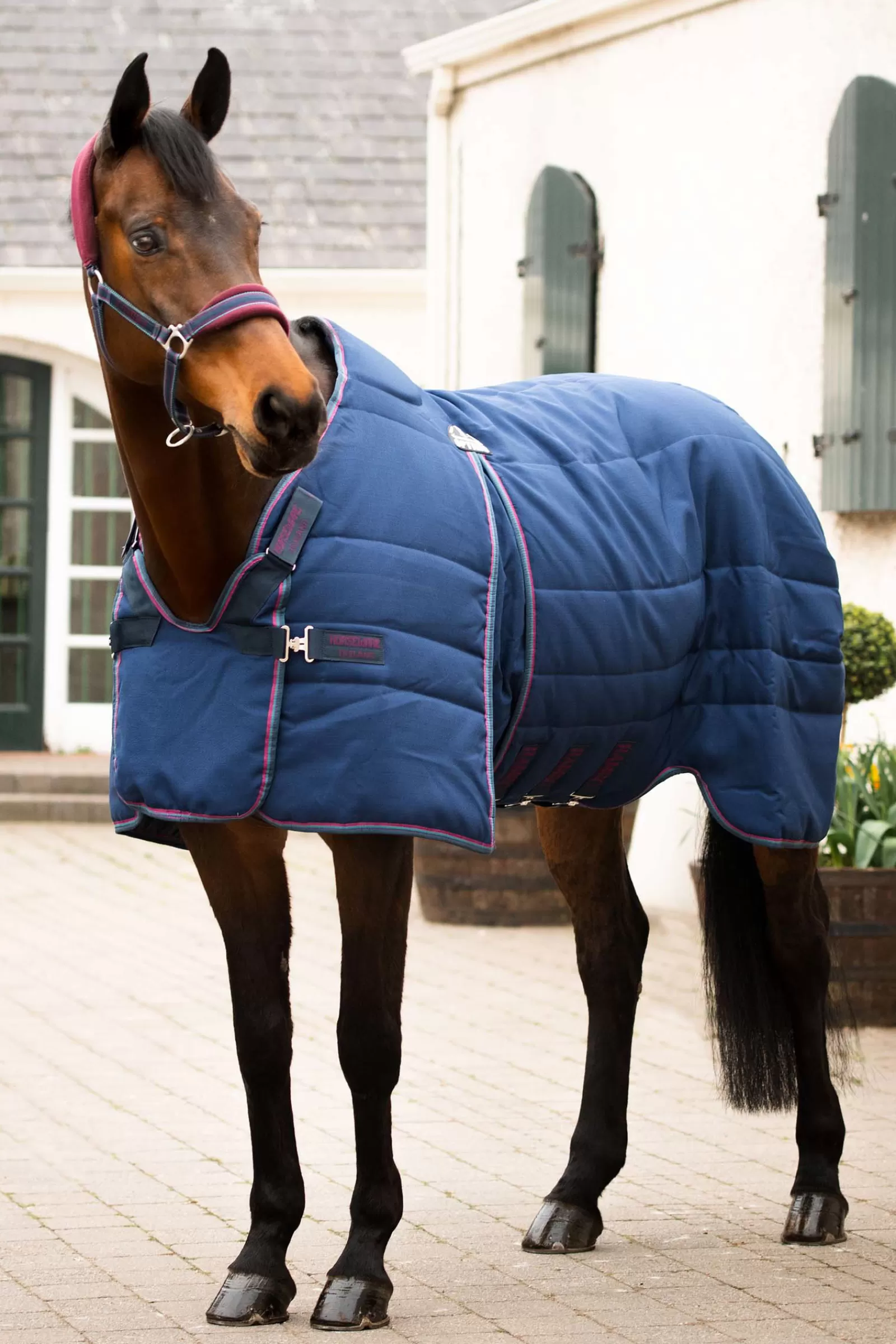 horseware Rambo Optimo Talliloimi 200 G Navy/Burgundy/Teal/Navy Discount