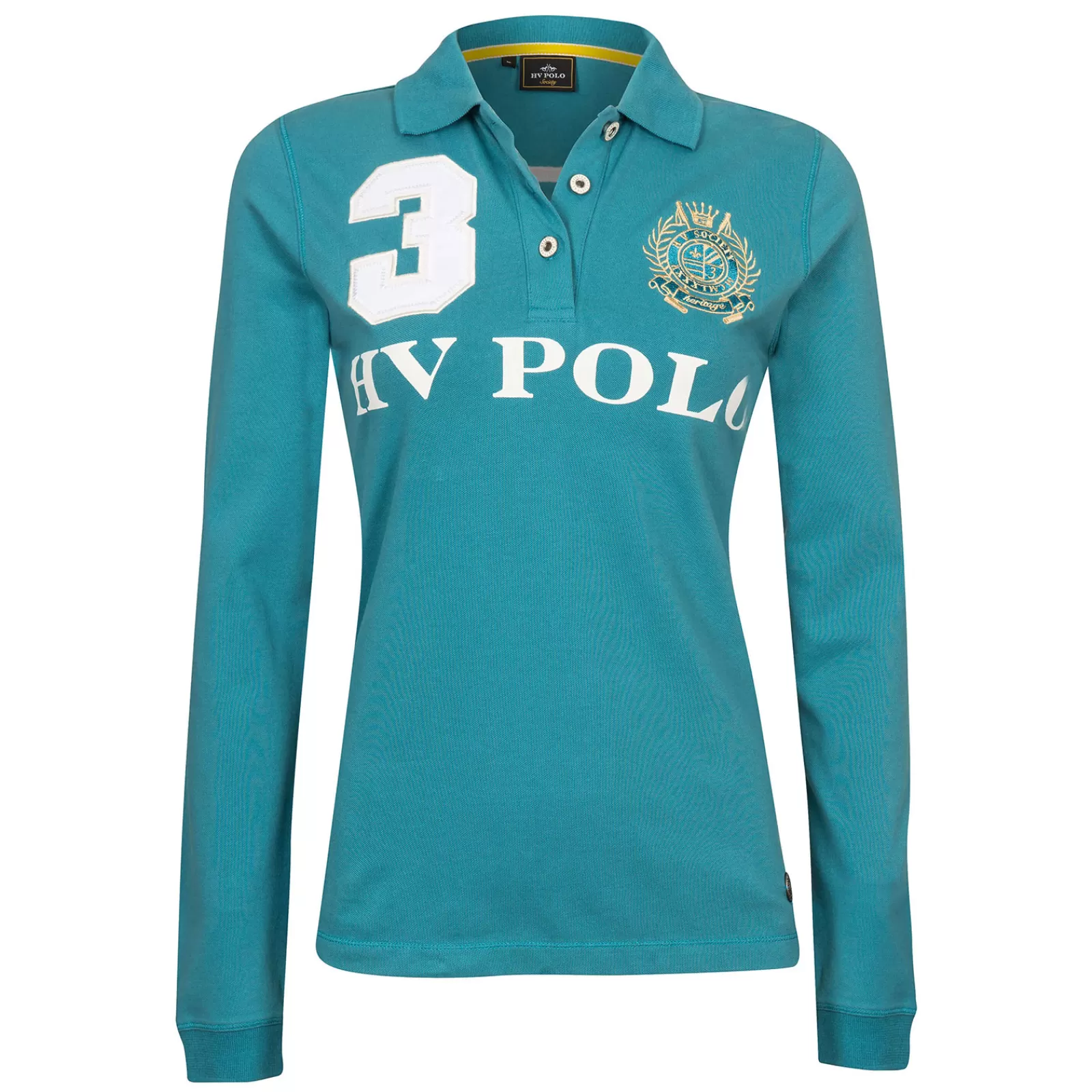 Discount hvpolo Hv Polo Favouritas Eq Ls Pikeepaita Aquifer Blue