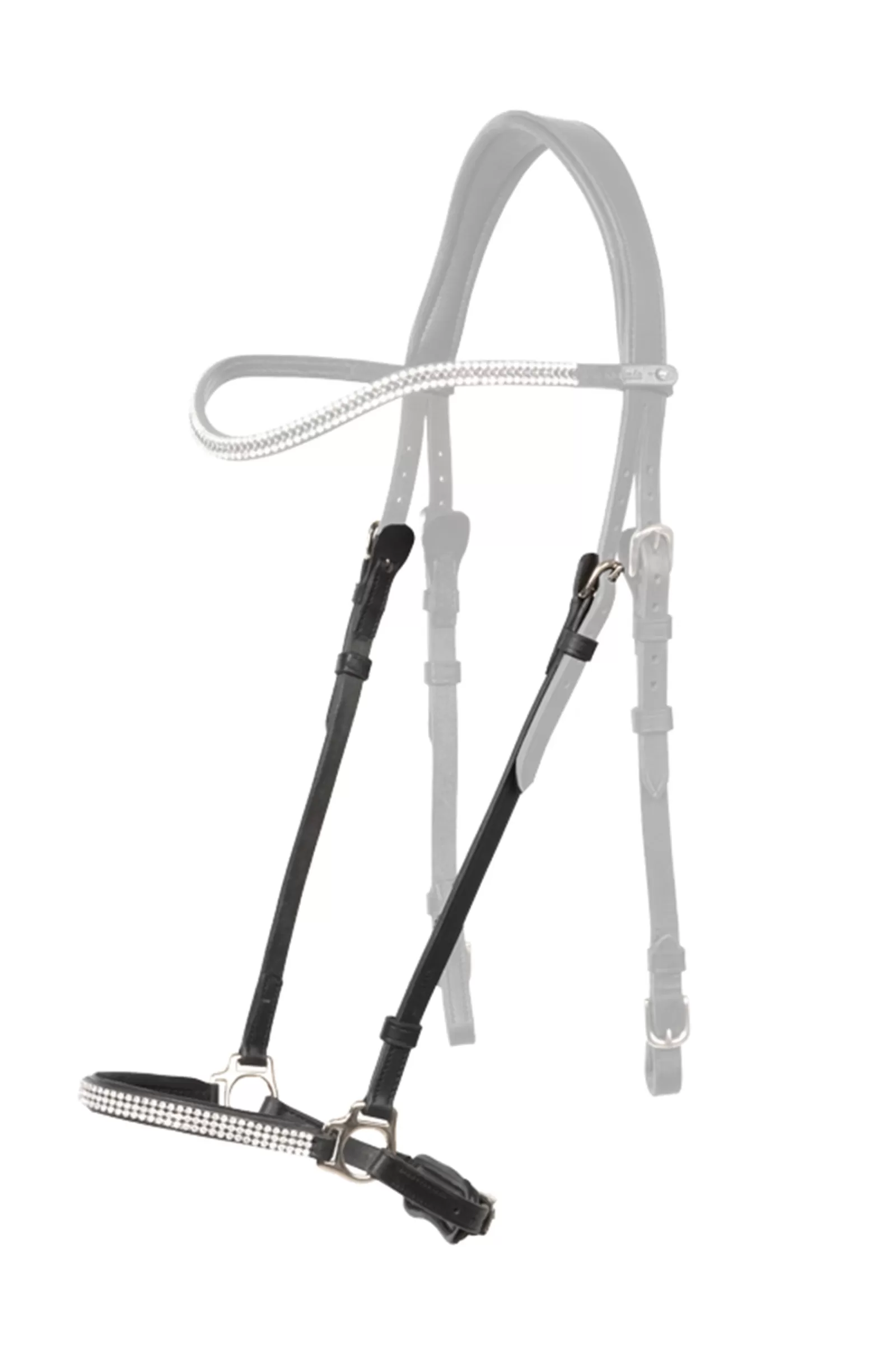 kavalkade Hvitur Dropped Noseband Fr Aradis Icelandic Bridle Black/White Best Sale