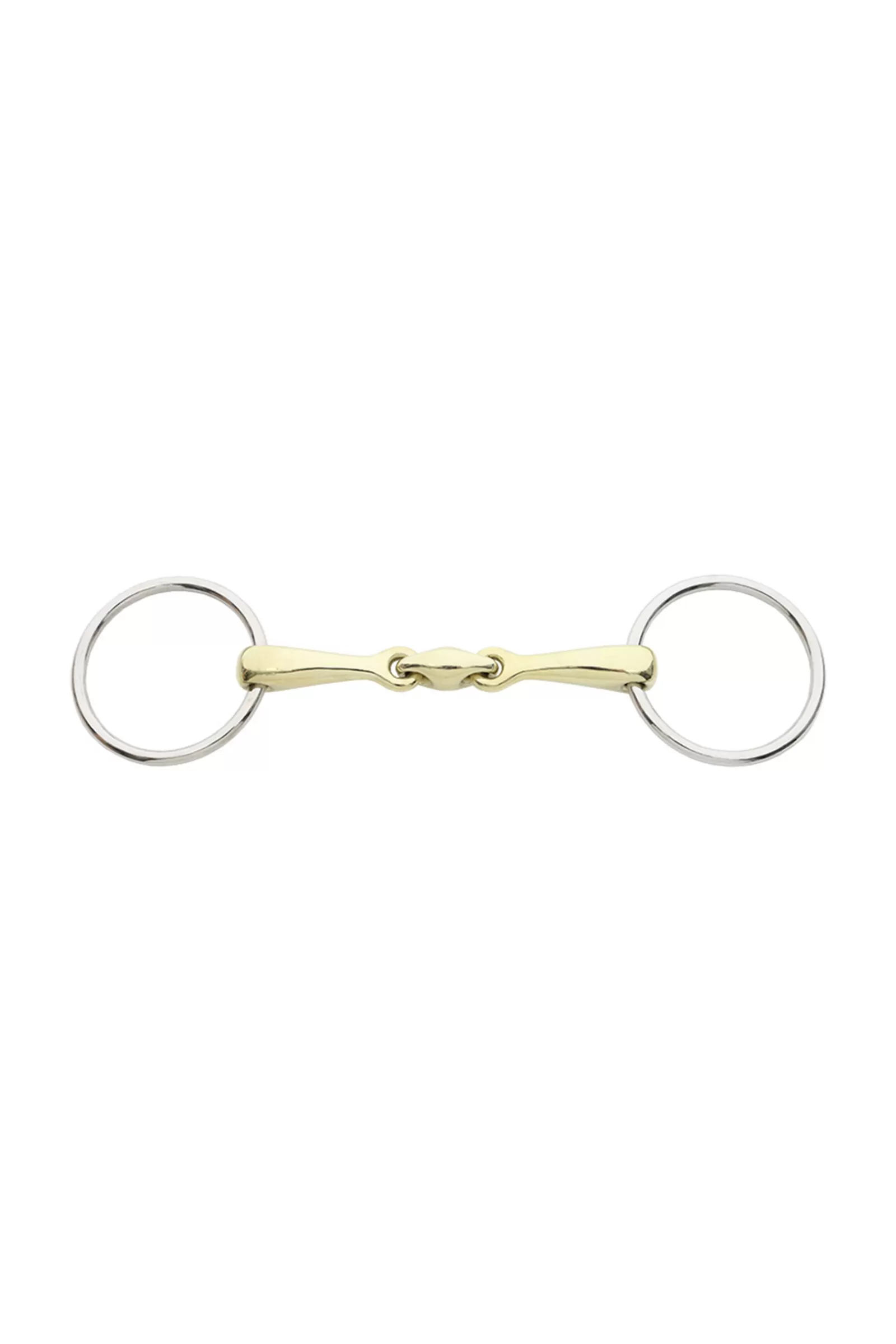 kavalkade Kavalbit Double-Jointed Snaffle Bit Lock Up Silver Sale