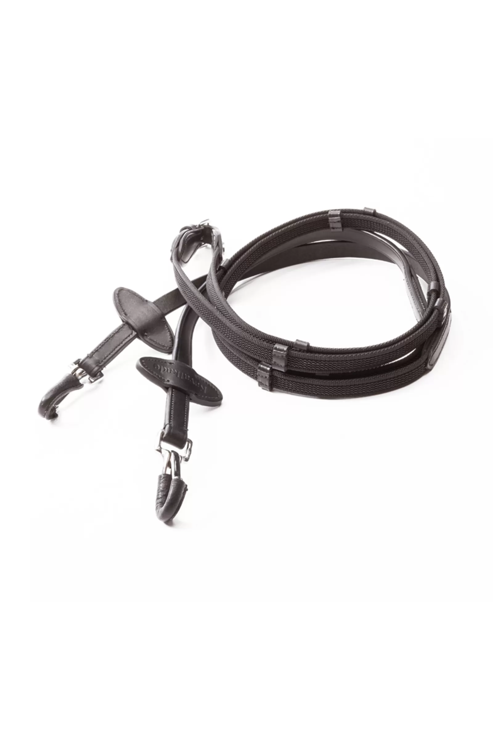 kavalkade Silent Rubberised Reins With Snap Black Outlet