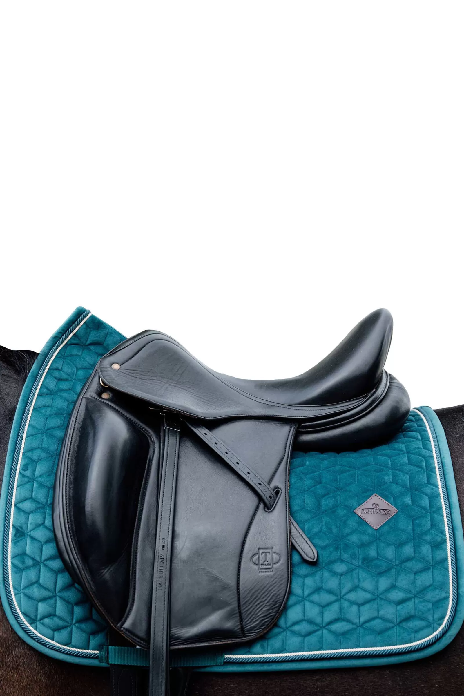 kentucky Horsewear Saddle Pad Velvet Dressage -Kouluratsastussatulahuopa Emerald Green Outlet