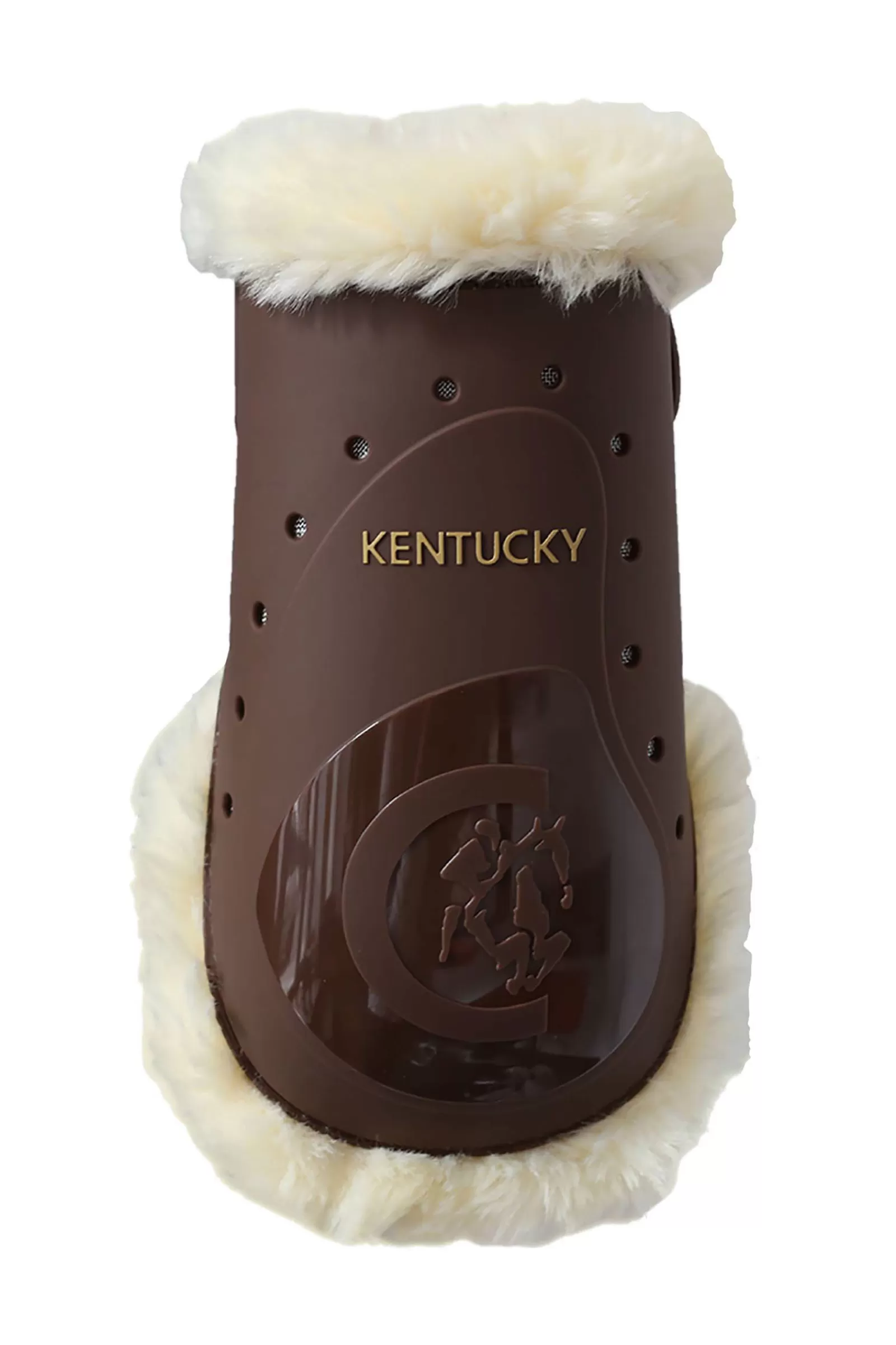 kentucky Horsewear Sheepskin Hivutussuojat Lampaankarvalla Brown Cheap