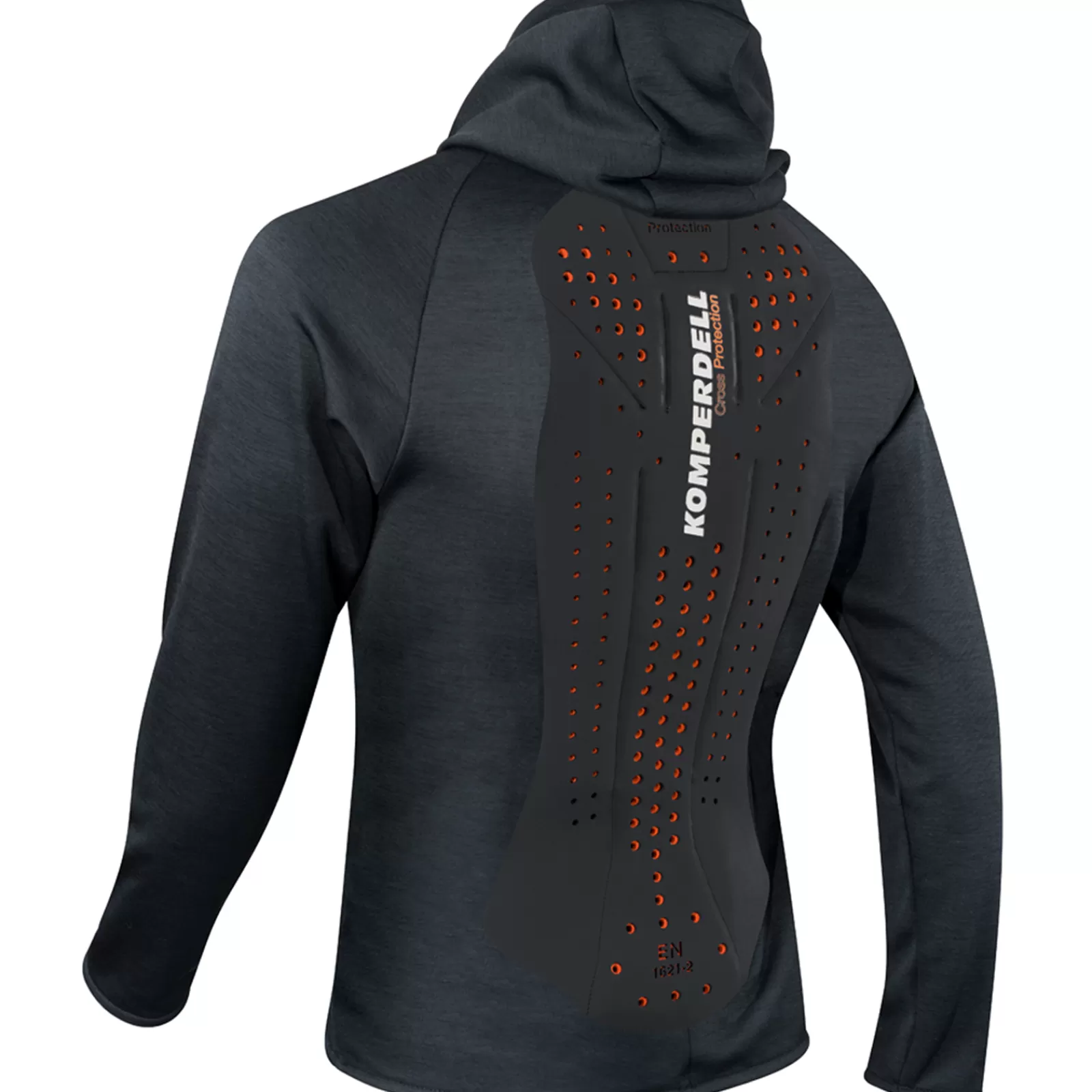 New komperdell Hoody Shirt Selkapanssari-Huppari Miehille Black/Orange