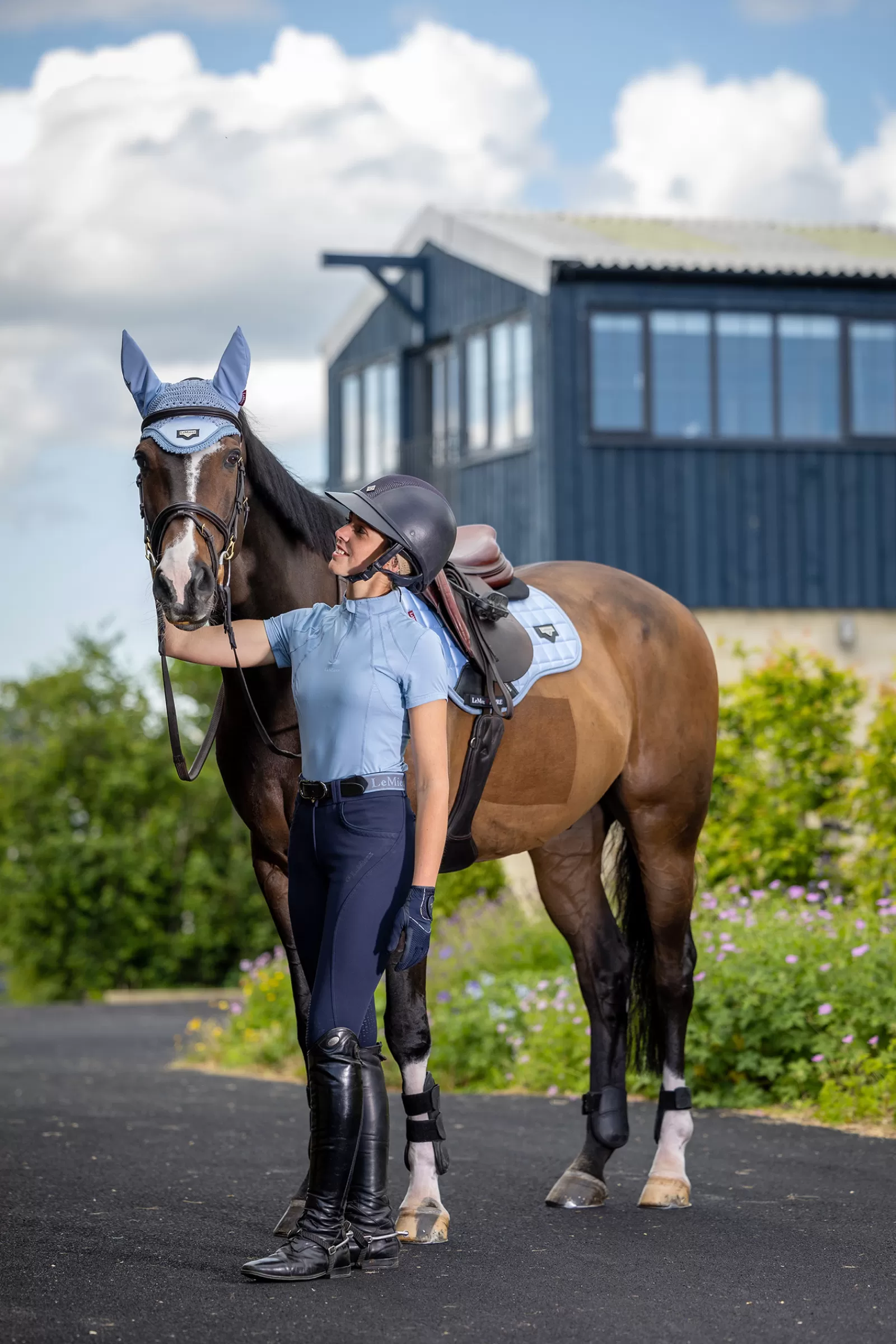 lemieux Loire Classic Square -Satulatyyny Misty Blue Best Sale