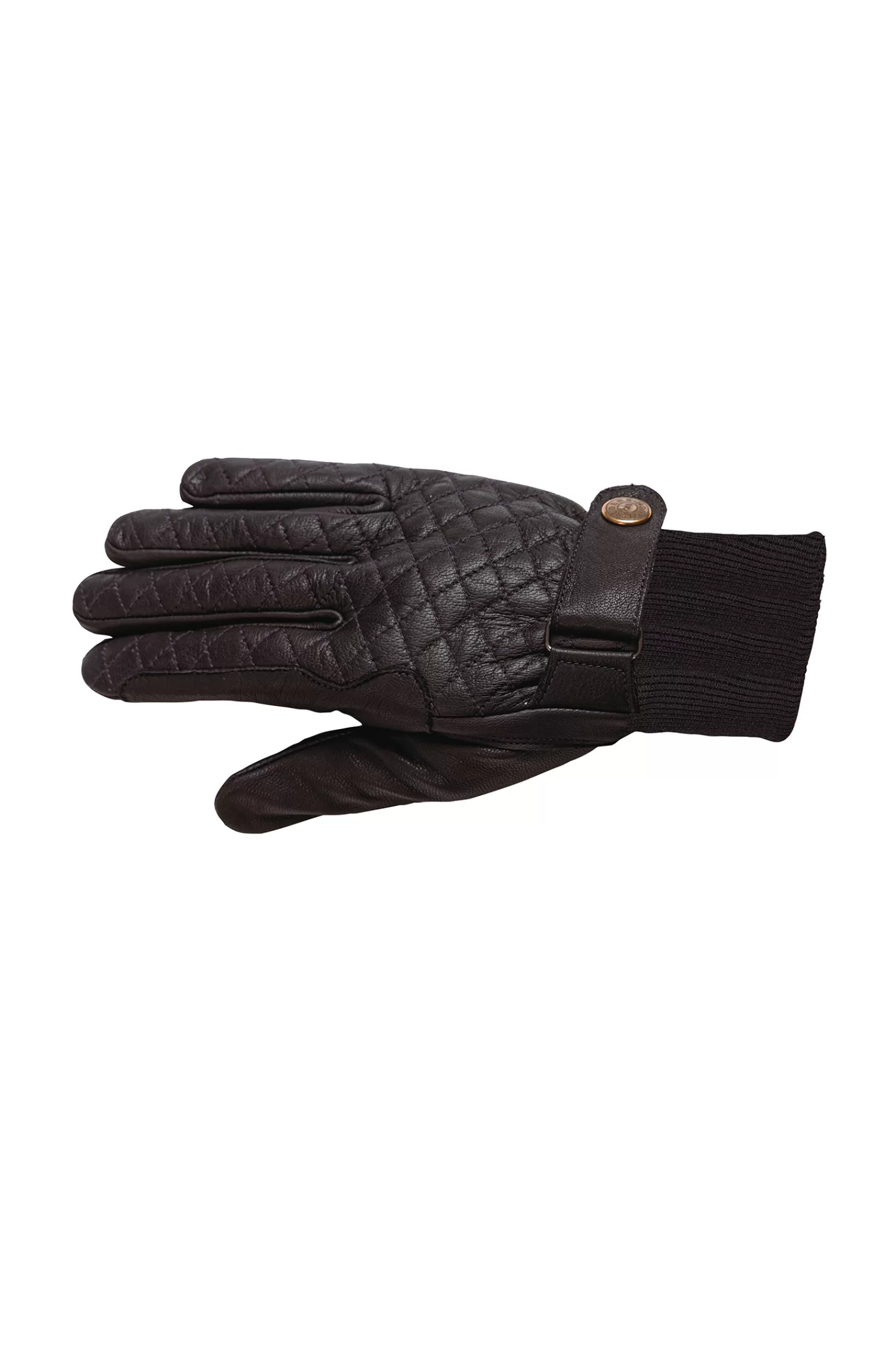 New rsl Kitzbuhel Winter Leather Riding Gloves Black