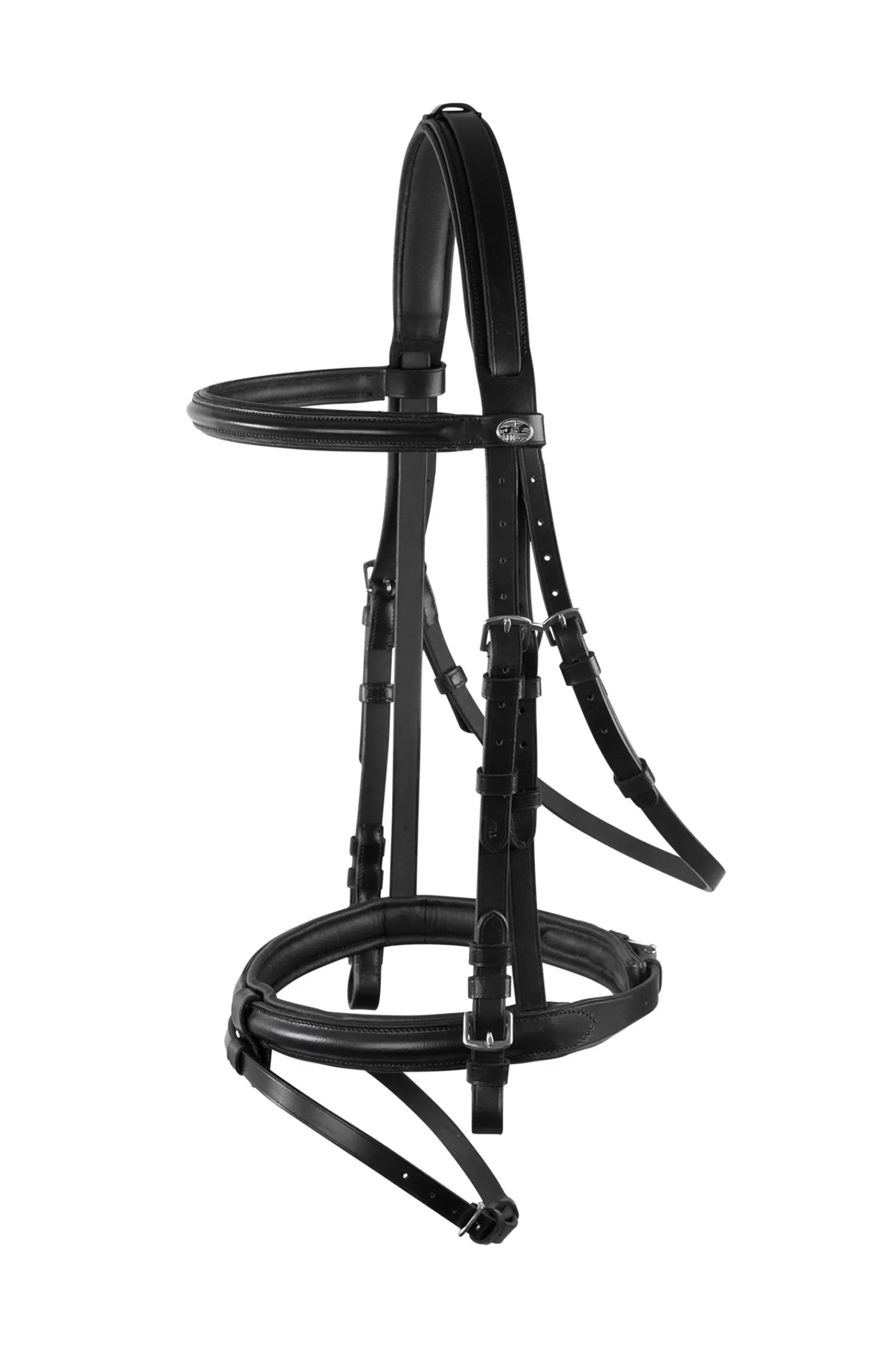 schockemohle Bremen Wide Bridle Black/Silver Fashion