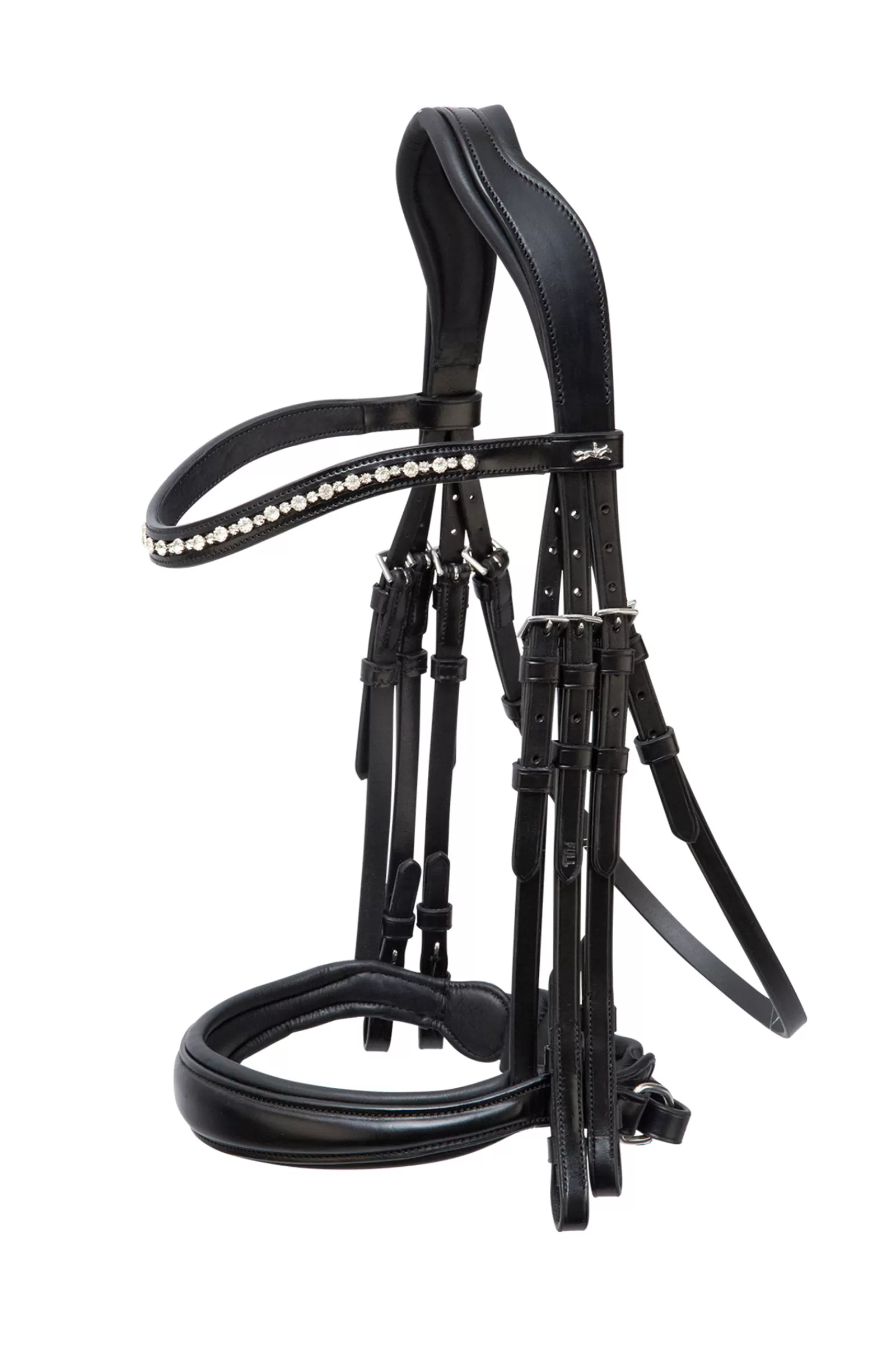 schockemohle Milton Anatomic Double Bridle Black/Silver Best