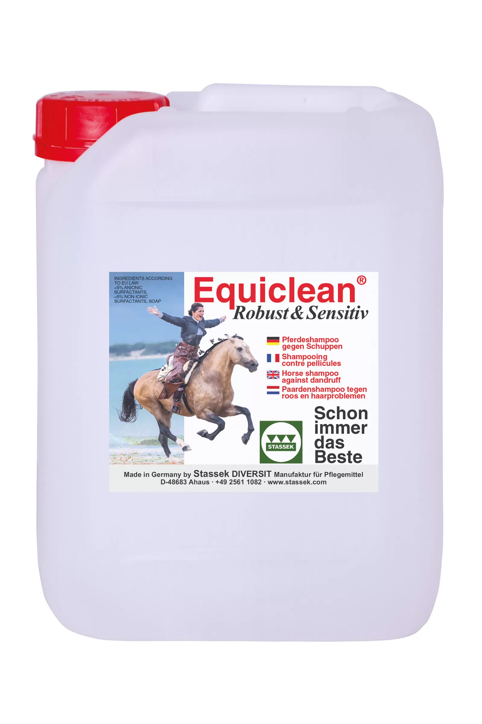 stassek Equiclean Robust Outdoor Shampoo, 5 Litraa Orange Peel Hot