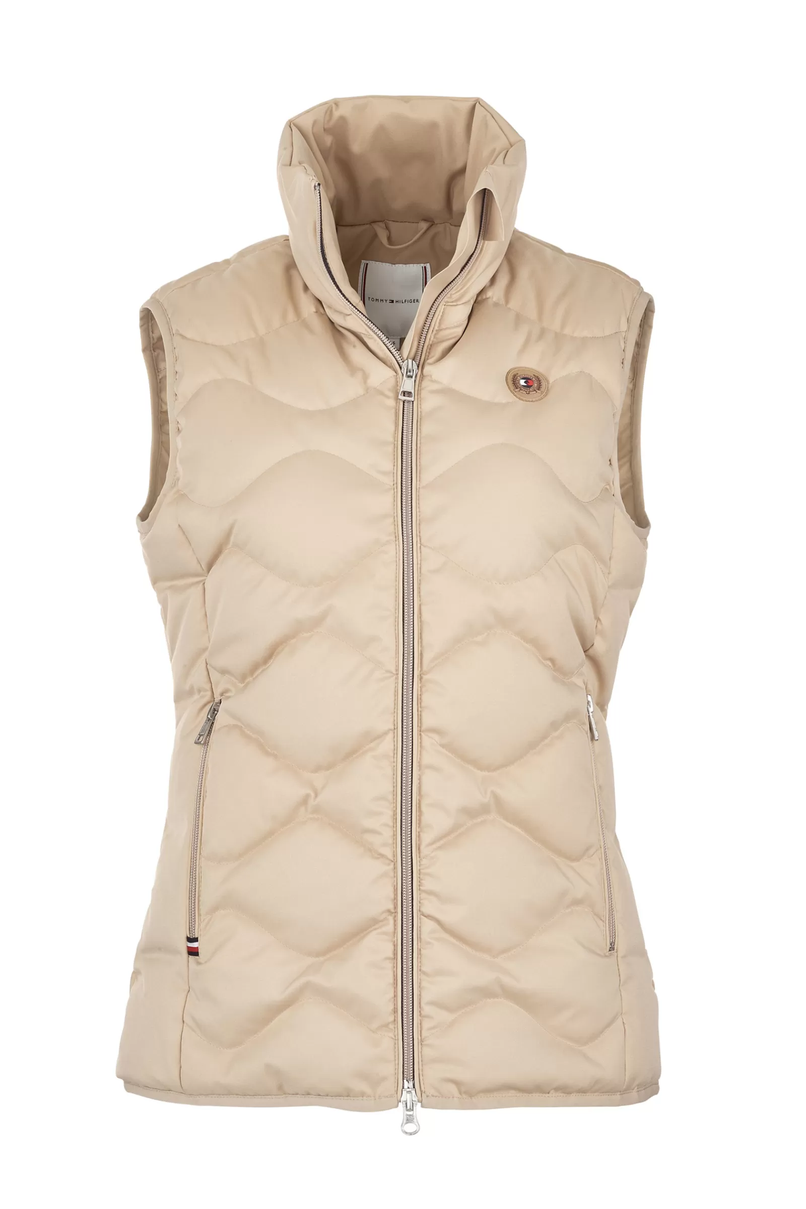 Clearance tommyhilfigerequestrian Tommy Hilfiger Equestrian Mid-Weight Re-Down Women'S Vest Beige